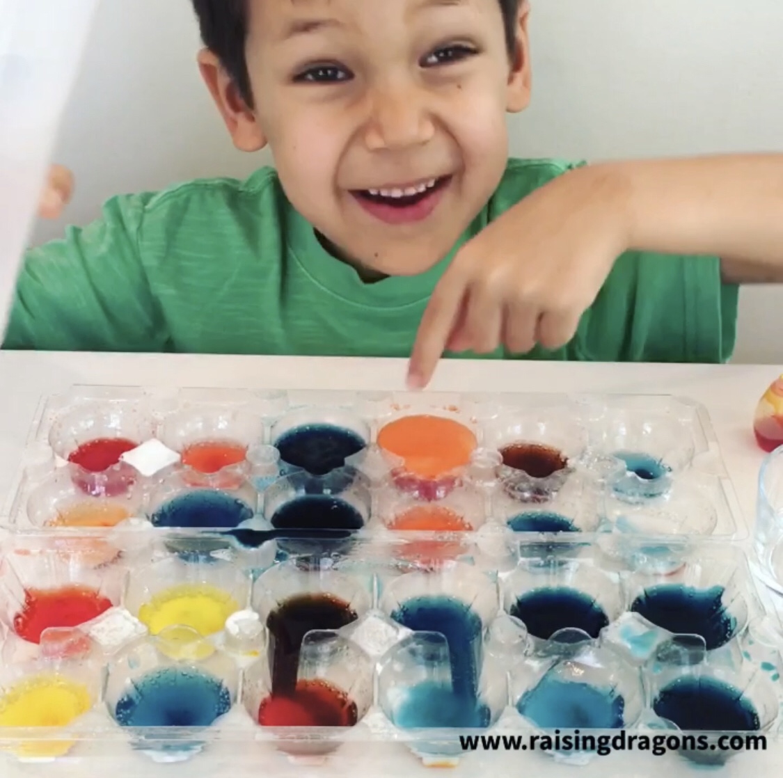 Fizzy Fun Vinegar And Baking Soda Experiment * Ages 3+ ⋆ Raising Dragons