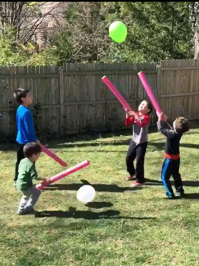 Pool Noodle Balloon Game ⋆ Raising Dragons